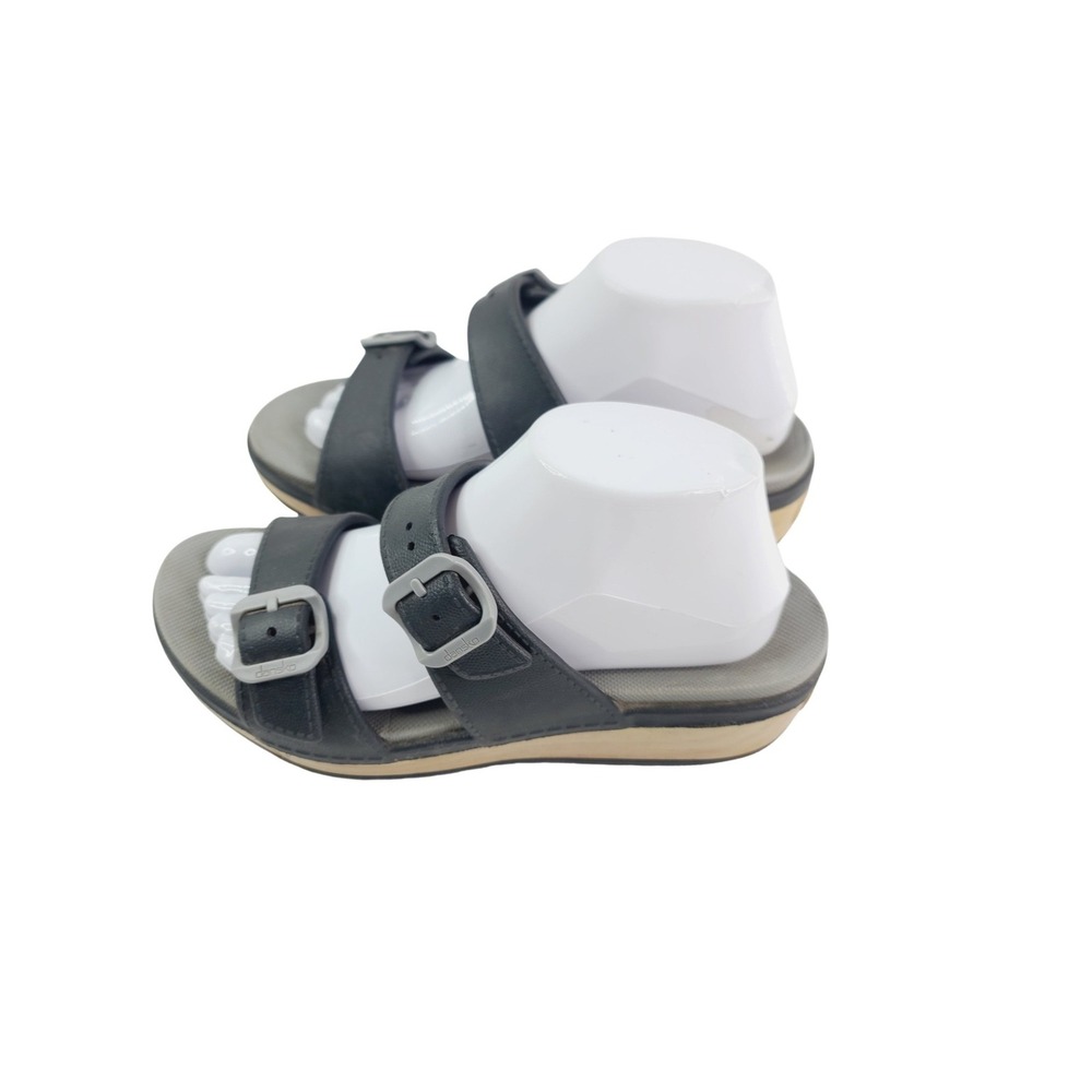 Dansko, Open‎ toe Leather, Synthetic Casual Sandals, Women's, Size 8, Black..